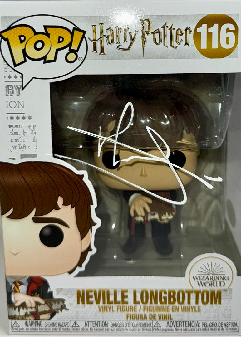 Matthew Lewis Signed Funko Pop #116 "Neville Longbottom" (Harry Potter) - Beckett COA #01